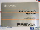 01999-28464 Toyota Previa Owners Manual