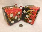 097138628213 Hot Rat Rod Flamed Dice Black Red Yellow