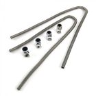 10468eb1456146 Zirgo Stainless Steel Flexible Heater Hose Kit Fits Ford Sbc