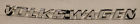 113853687k Volkswagen Vintage Like New Script Badge Original For Vw Beetle