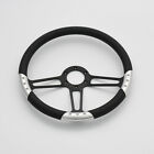 121011-q-c11 Flashpower Billet Steering Wheels Black Full Wrap Ford 840529119728