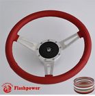 121176-bh0 Flashpower Classic Steering Wheel Burgundy Restoration Ford Mustang 840529109248