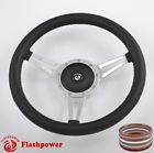 121176-ch0 Flashpower Classic Steering Wheel Black Restoration Austin Healey 840529109255