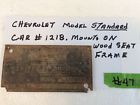 1218 Chevrolet Standard Body Tag