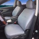 15902 159-gray Protech Two Front Car Seat Cover Pu Leather 756201928116
