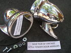 43462 Bullet Style Racing Mirrors New Pair Right And Left Chrome