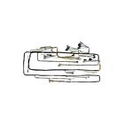 40generator 49-28524-1 Dash Wiring Harness Ford With Amp Generator Molded Ends Eckler
