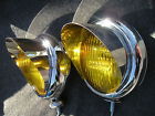 541287 New Pair Small Vintage Style Amber Color Fog Lights With