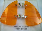 5479126 Amber Vent Deflectors New Right And Left Colored Vintage Style