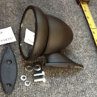 73986 Black Single New Satin Bullet Style Door Fender Racing Mirrors