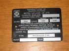 808-160 Moss Motors Triumph Commission Number Plate To New
