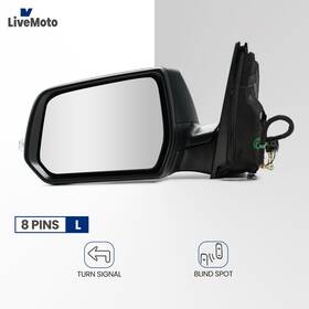 87847734 Left Driver Side View Mirror For 2022-2023 Chevrolet Traverse 8 Pins With Heated