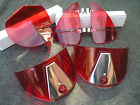 8847763 Set New Red Vintage Style Hood Bug Vent Deflectors Head