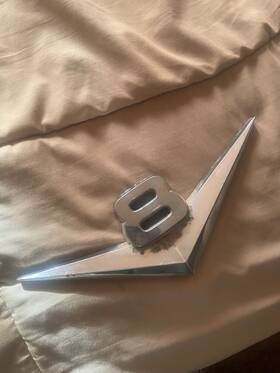 B5c-8259 A.b.s 55 1955 Ford Truc Emblem F 100 Original