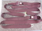 A2081 Lot Of Nos Red Universal Lap Seat Belts