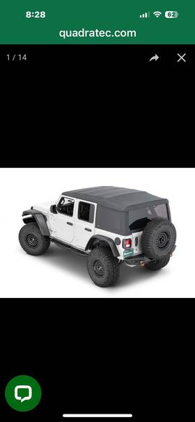 152-10147 Acdelco Oe 2018-2023 Jeep Wrangler Jlu 4 Door Oem Premium Soft Top Assembly Complete