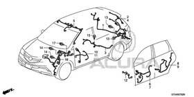 32751-stx-a01 Acura Genuine Wire Harness Door Driver Side