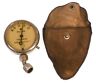 Ad641 Antique Uncommon Round Balloon Tire Gauge Psi Free Shipping