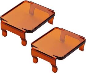 309002 Akd Part 3 Inch Amber Led Pods Covers 2pcs Square Cube Lights Pc