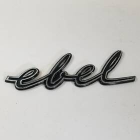 3553874 Amc 1966 1967 1968 Rambler Rebel Script Inch Ebel Fender Emblem Oem