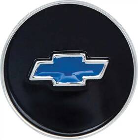 X459-3569-2a Amd Auto Metal Direct New Horn Shroud Emblem Blue Bowtie Fits Biscayne Impala