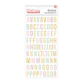A500264s-g190n American Crafts 765468029870 3 Pack - Bea Valint Sketchbook Thickers-alphabet