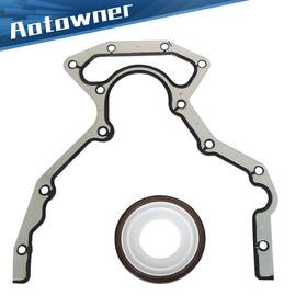 3856654 Aotowner For Ls2 Ls3 Ls6 Chevrolet 4.8l 5.3l 6.0l Rear Main Seal&block Cover Gasket Kit