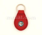 Ar-eb-084 Unbranded Alfa Romeo Spider Red Leather Keychain New