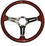 Ar-gtv-619 Unbranded Alfa Romeo Spider Reddish Mahogany Wood Steering Wheel Mm