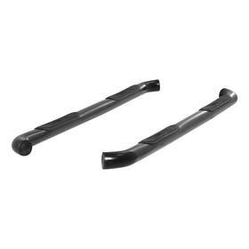 202009 Aries 3in Round Black Nerf Bars Side Step For 2005-23 Toyota Tacoma Double Cab