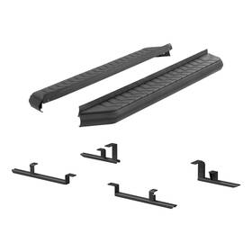 2061034 Aries Running Boards Steps Aerotread 5 Inch X 67 Black Aluminum Fits 2017-2025 Cr-v
