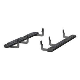 4445034 Aries 6in Black Oval Nerf Bars Steps Boards For Nissan Titan King Cab 04-2015