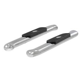 S224048-2 Aries 4in Stainless Oval Nerf Bars Steps For 07-18 Silverado/sierra Regular Cab