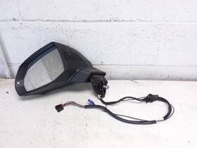 128-12079l Audi 2022 Q7 Driver Left Side View Mirror Black Base Gloss Cap 0e