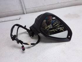 128.au1h23 Audi 2023 S4 Passenger Side View Mirror Black Blind Spot Heated Auto Dimming