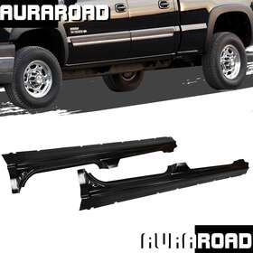 Dgp549-4852 Auraroad 2pcs Rocker Panel& Cab Corners For 1999-2007 Chevy Crew Silverado Gmc Sierra