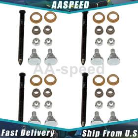 Annfz20260116-22 Autoacesparts Front Door Hinge Pin And Bushing Kit For 1982-1986 Chevrolet Camaro 2.5l