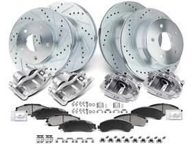 Xp38p7 Autopart Premium Brake Pad Rotor And Caliper Set For Blazer S10 Jimmy Bravada Sonoma