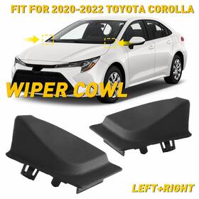 55753-02250 Auxito 2pcs Front Windshield Wiper Side Cowl Cover Trim For Toyota Corolla 2020-2022 Ev