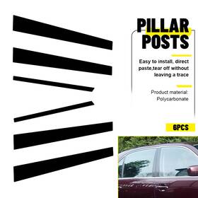 Bzt-ls430-01-06-6b Auxito Fit For Lexus Ls430 2001-06 Glossy Black Door Side Window Cover Pillar Post Trim