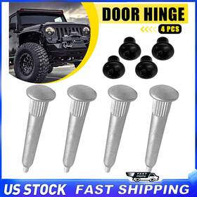 Cmjl-jk-07-18 Auxito Front Door Hinge Pin Bushing Spring Kit M6 X 1.0 Metal For 2007-18 Jeep Wrangler