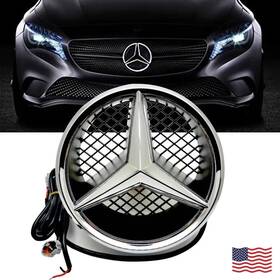75323-87531 Badgeal Car Front Led Light Grille Emblem For Mercedes-benz Illuminated Logo Star Badge