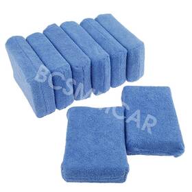 Bcsmmcar 433847231734 8pcs Microfiber Foam Sponge Polish Wax Applicator Car Detailing Cleaning Pads