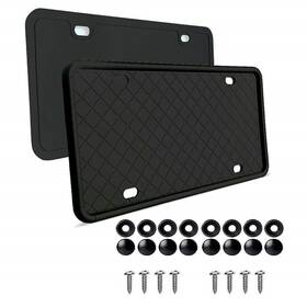 Hfi-313 Bcsmmcar Car Accessories Front Rear Usa License Plate Frame Holder Rubber Adapter 2pcs