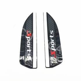 Kf692 Bcsmmcar Car Durable Foldable Mirror Rain Eyebrow Rear View Carbon Fiber Look Accessories