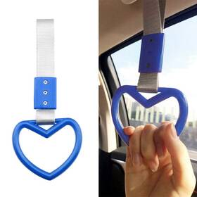 Bfyefgus 211110496991 Fit Jdm Tsurikawa Heart Ring Train Bus Handle Hand Strap Drift Charm Tools Blue