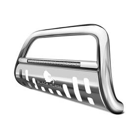 Black Horse Off Road 842766115662 Be-totus Beacon Bull Bar Stainless Skid Plate 1 Piece