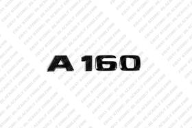 Bea160b Blackout Emblems Gloss Black Trunk Emblem Badge Letter For Mercedes-benz A160 W168 W169 W176 W177