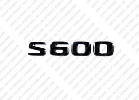 Bes600b Blackout Emblems Gloss Black Trunk Letter For Mercedes-benz S600 W140 W220 W221 W222 W223