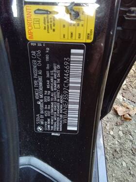128-51755r Bmw Passenger Side View Mirror Power Heated Thru 8/09 Fits 06-10 550i 1966327
